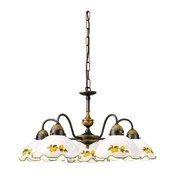 Kolarz 731.85.116 - Luster na lancu NONNA 5xE27/75W/230V, s motivom limuna