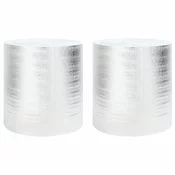Reflektor topline za radijator 2 pcs Srebrno 25 x 0,5 m