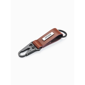 Ombre Mens key ring with snap hook - black