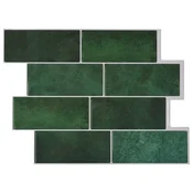 Vidaxl Podhodna ploščica 50 szt. Temno zelena 29 x 21 cm