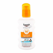 Eucerin Sun Kids Sensitive Protect Sun Spray vodoodporna zaščita pred soncem za telo SPF50+ 200 ml