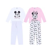 Disney 2x Belo-roza pižama Minnie Mouse DISNEY 7-8 lat 128 cm