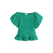Next Bluza  smaragd / temno zelena / roza