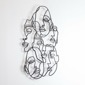 WALLXPERT Zidna dekoracija Faces Line Art APT743 M