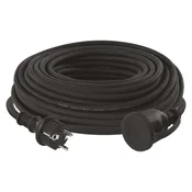 Zunanji podaljšek 30 m/1 vtičnica/črni/guma-neopren/250 V/1,5 mm2