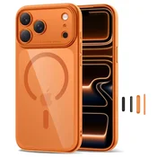 Tech-protect MagPeak MagSafe CC maska za iPhone 17 Pro Max, narančasta