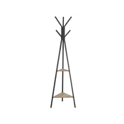 Songmics Stojalo za plašče v obliki drevesa 495x495x179 cm črno