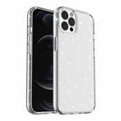 Ovitek za iPhone 13 Pro Max | Glitter, Srebrn