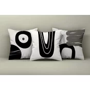 Aberto Design Set dekorativnih jastucnica Asr_plw25-47, 43x43 cm, 3 komada, Šarena