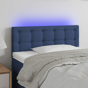 vidaXL LED uzglavlje plavo 80 x 5 x 78/88 cm od tkanine
