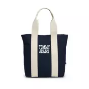 Tommy Jeans Nakupovalna torba BOLD mornarska/bela/naravno bela