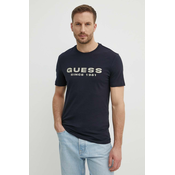 Majica kratkih rukava Guess za muškarce, boja: tamno plava, s tiskom, M4GI61 J1314