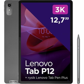 Lenovo Tab P12 12.7 128 GB 5G sivi (ZACH0134PL)