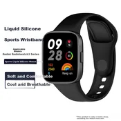 Xuanyi Zamenska narukvica za pametni sat za Redmi Watch 3, Crna
