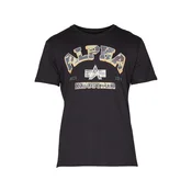 ALPHA INDUSTRIES Majica College temno siva/kaki/svetlo oranžna/črna