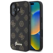 slomart Etui Guess Peony Script MagSafe za iPhone 16 - črno