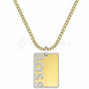 Hugo Boss Originalna moška pozlačena ogrlica ID 1580303