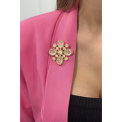 Floral brooch 2 white