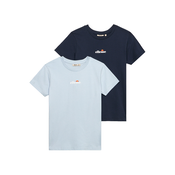 ELLESSE Majica Duranio mornarska/pastelno modra/bela