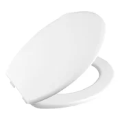 AQUALINE Alicante Premium WC Sedež Bela Poly, 37x45,5 cm, Odpornost 100°C, 2 Leti Garancije