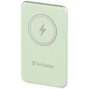 VERBATIM Powerbank Charge n Go, magnetna, 5000 mAh, USB-C, zelena