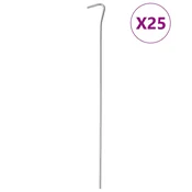 Vidaxl Klini za šotor 25 kosov 30 cm O4 mm pocinkano jeklo