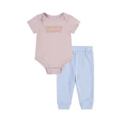 Pamucni komplet za bebe Levis LVN BATWING BODYSUIT SET boja: narancasta