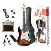 Terris  električna gitara s pojačalom i priborom TEP1SB SET