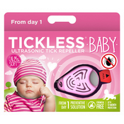 TICKLESS BABY&KID ultrazvočni odganjalec klopov za dojenčke in otroke- roza ali bež Roza