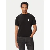 KARL LAGERFELD Majica 755048 563235 Črna Regular Fit