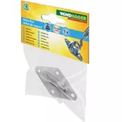Windhager Pričvrsni element za zaštitu od sunca (Prikladno za: Platnena tenda, Plemeniti čelik, Srebrne boje)