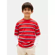 Tommy Hilfiger Majica Essential Flag KB0KB09646 Rdeča Regular Fit