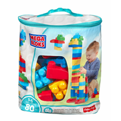 Mattel Mega bloks velika vrečka kock - modra (80)