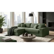 Livetastic KOTNA GARNITURA S POSTELJNO F, zelena tekstil