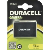 DURACELL Baterija - DRNEL14 za Nikon EN-EL14, crna, 950 mAh, 7,4 V