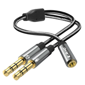 LINQ Audio Splitter Jack 3,5 mm ženski na 2x Jack 3,5 mm moški adapter LinQ, (20516686)
