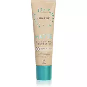 Lumene Matte Oil-Control Foundation fluidni tekoči puder za mastno in mešano kožo odtenek 00 Ultra Light