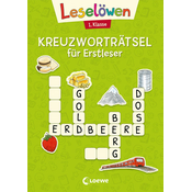 Leselöwen Kreuzworträtsel für Erstleser - 1. Klasse (Hellgrün)
