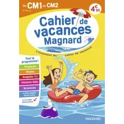 Cahier de vacances 2026, du CM1 vers le CM2 9-10 ans