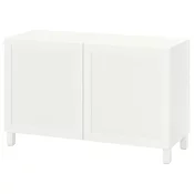 BESTA Kombin. odlaganje s vratima, bela/Hanviken/Stubbarp bela, 120x42x74 cm