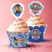 Dekora Pekači za mafine z zastavico - Paw Patrol 6 kos
