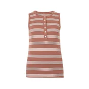 GAP Top  svetlo rjava / bela