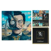 Carmani STEKLENI PLADENJ ZA SKODELICO, SLIKA SALVADOR DALI, JEDILNA MIZA, DOM