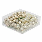 Rayher. Božični balončki, 2cm, krem, set 12
