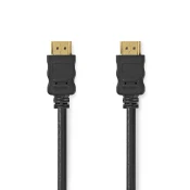 Nedis Hitri kabel HDMI 2.0 z Ethernetom/ 4K@60Hz/ pozlačeni konektorji HDMI-HDMI/ črn/ v razsutem stanju/ 15 m