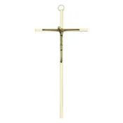 shumee Eleganten medeninast zlat viseči križ 20,5 cm