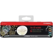 Stabilo PEN 68 METALIC 1/6 Metalbox METAL BOX **** NOVO****