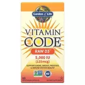 Vitaminska koda Raw D3 5000 IE – 60 kapsul