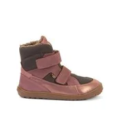 Otroški barefoot zimski čevlji FRODDO UP TEX WINTER sivi/rožnati - 23