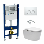 SIKOGES7W1S SAT Brevis wc školjka s kompletom Geberit Duofix 111.153.00.1